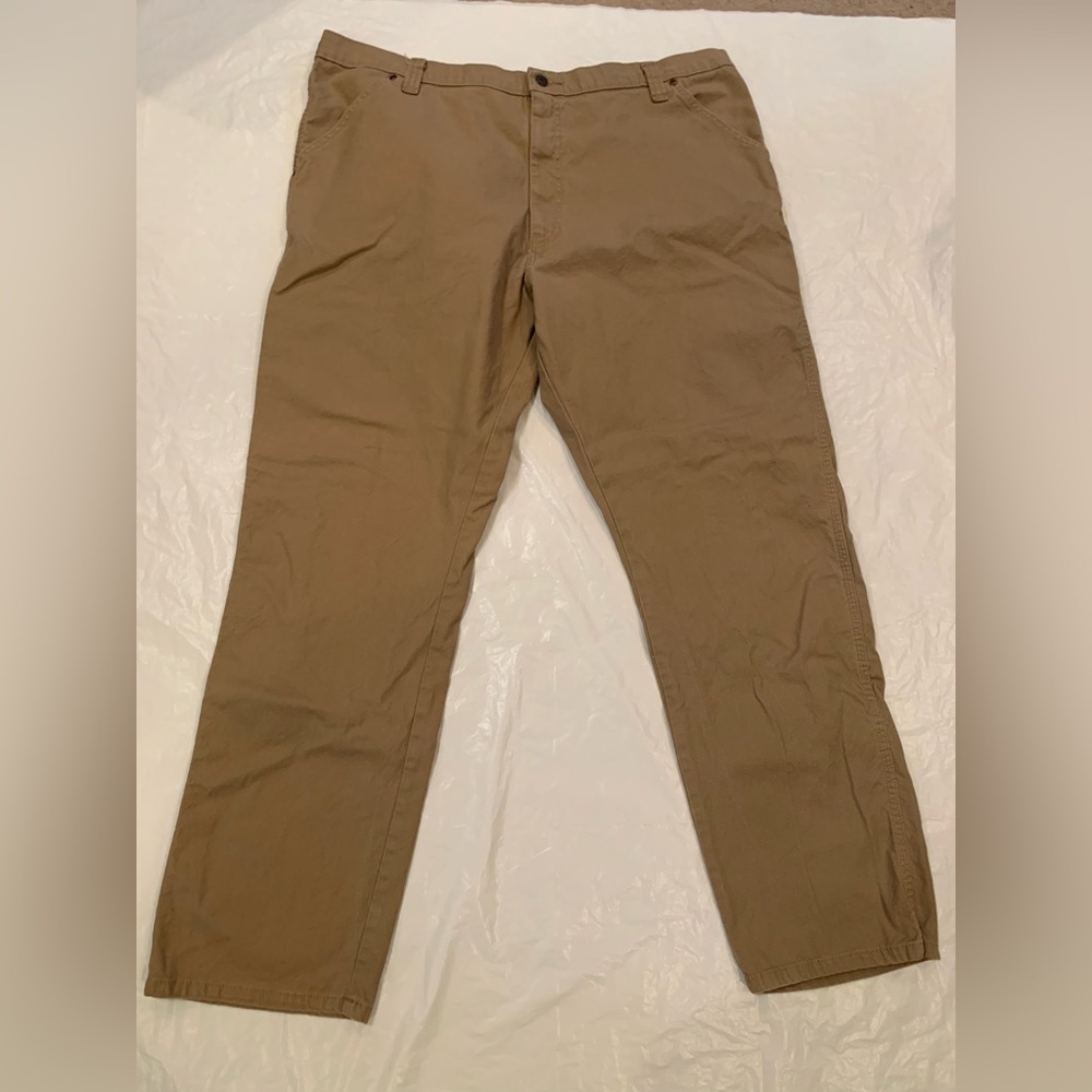 Wrangler Carpenter Men's Tan Canvas Pants 42x32